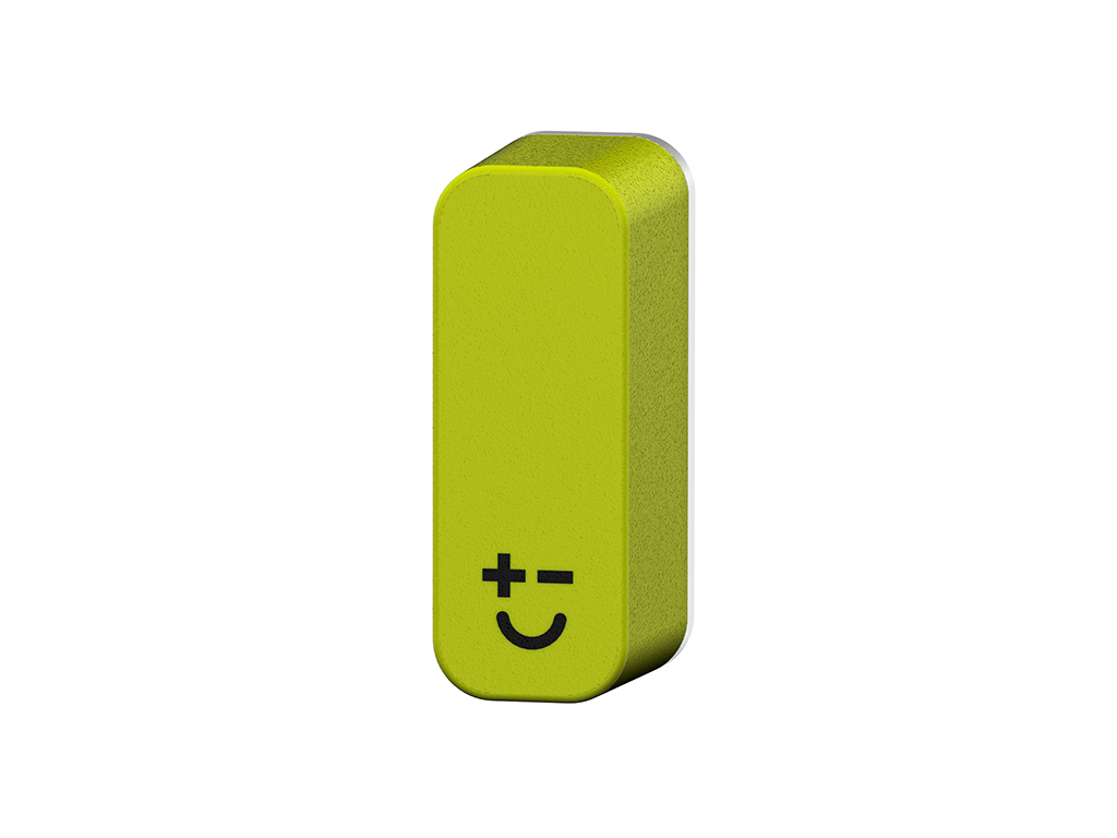 Knife magnet Smiley for 2 knives Green