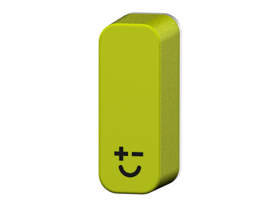 Knife magnet Smiley for 2 knives Green