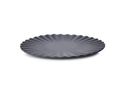 Plate Ø17 cm Black Smooth Pekoe