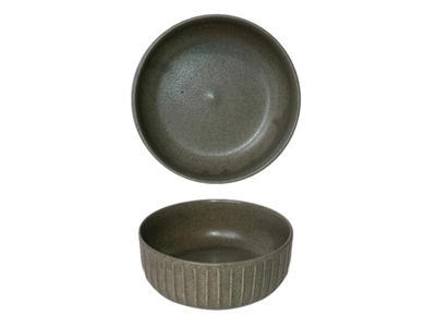 Bowl High Ø13 cm Gray Gordion