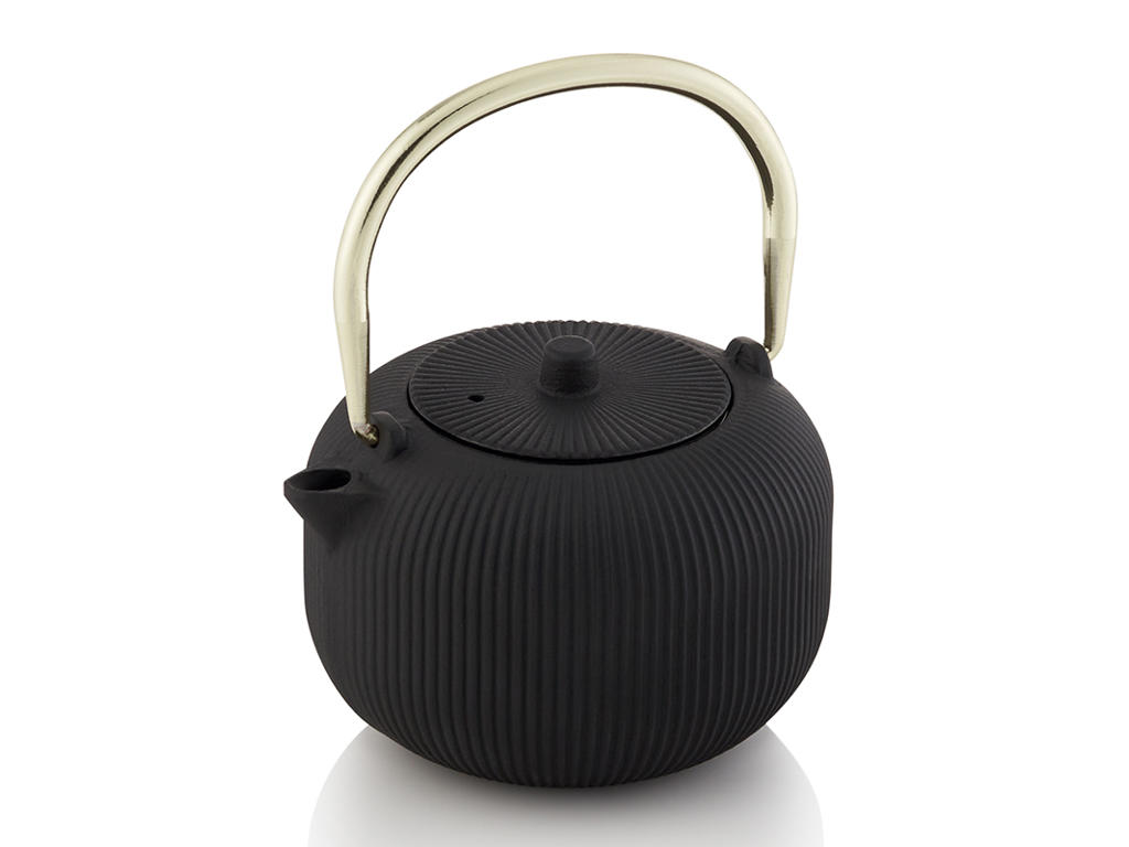 Cast Iron Teapot Black 400ml - 140x100x100mm