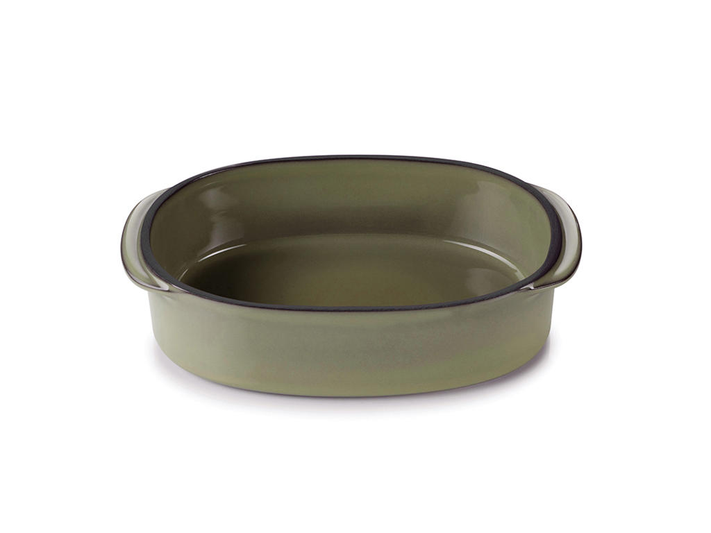 Oval Dish 16x11 cm Beige Caractere Culinaire