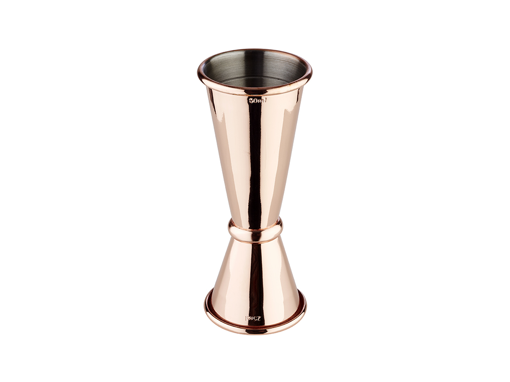 Measuring cup Double 2.5/5 cl shiny copper