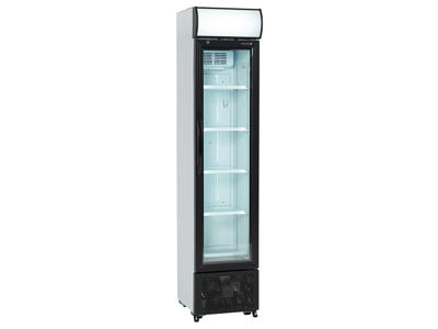 Display refrigerator 114 ltr. White with light top