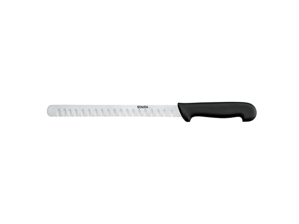 Bagel knife, 25 cm, Senjen Basis, Black, with air and wave edge