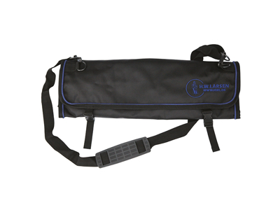 Roll folder without content, 11 compartments for knives, HWL, Soft, Black