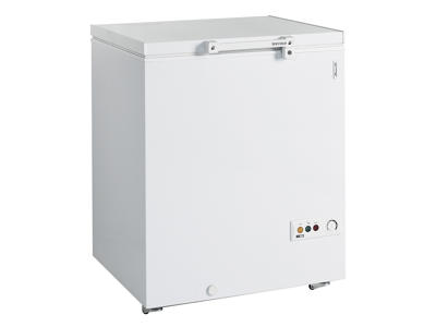 Chest freezer with wheels and lock 185 ltr. White