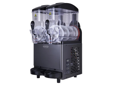 Combisteel slush ice machine 2x12 L in black