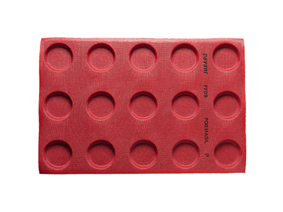 Baking mold Formasil 15 pieces round