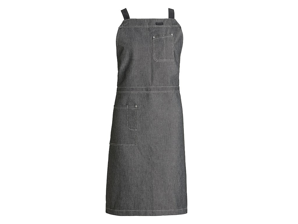 Smæk apron with crossback RAW Gray