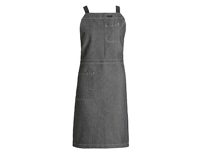 Smæk apron with crossback RAW Gray