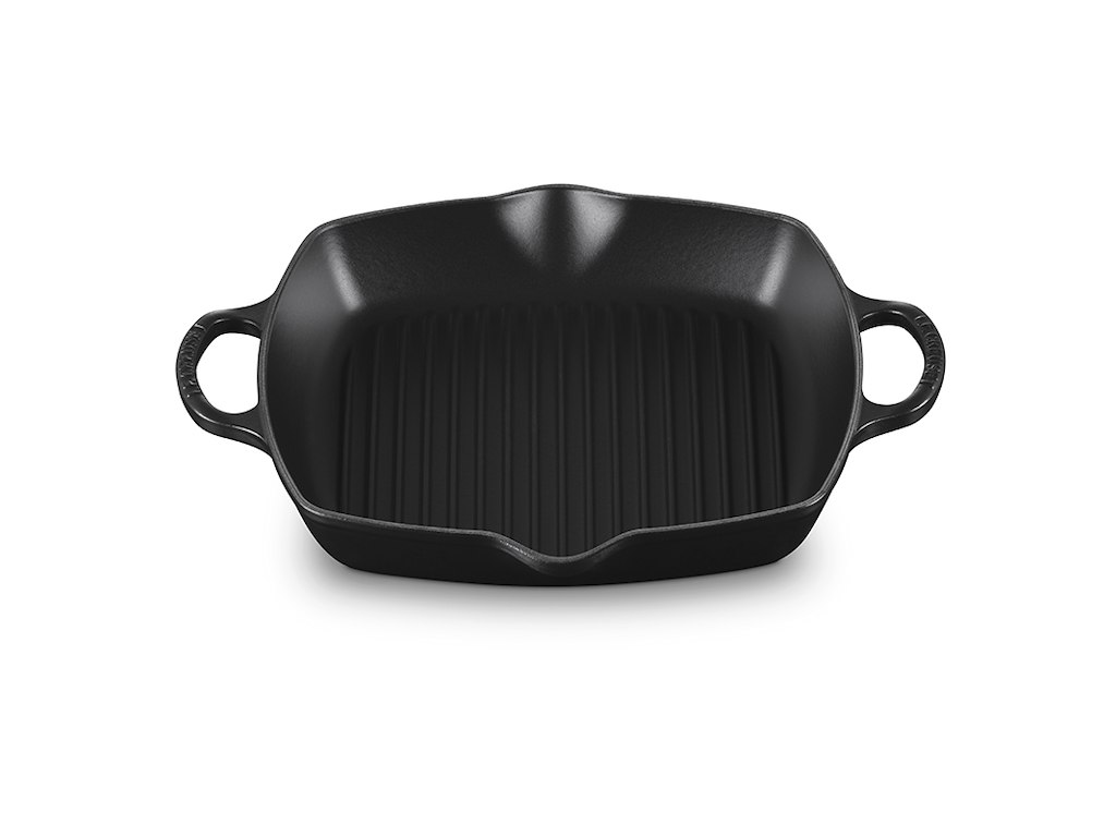 Cast Iron Grill Pan Matte Black 30x30cm