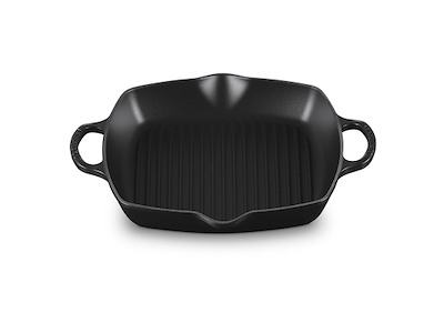 Cast Iron Grill Pan Matte Black 30x30cm