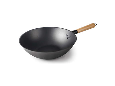 Wok Non-stick Iron Wooden Handle Ø32 h 9.5