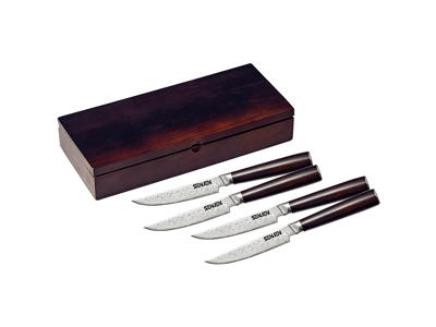 SENJEN Steak knives 4 pcs. 67 layers Ebony