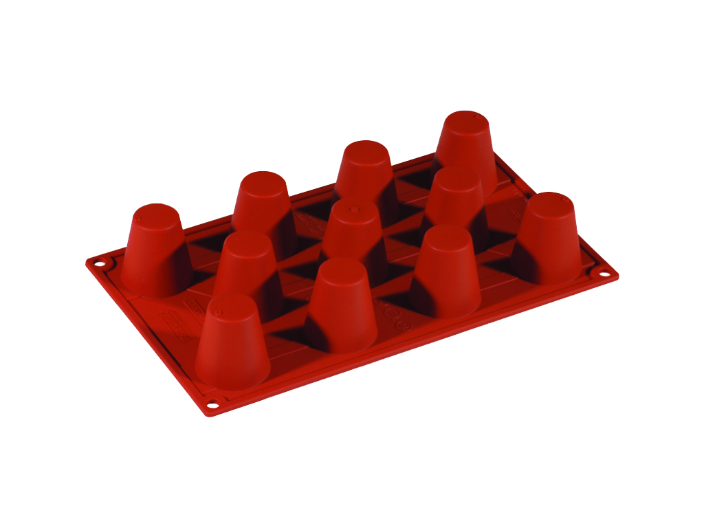 Baking mold Silicone 1/3 GN, 11 cones
