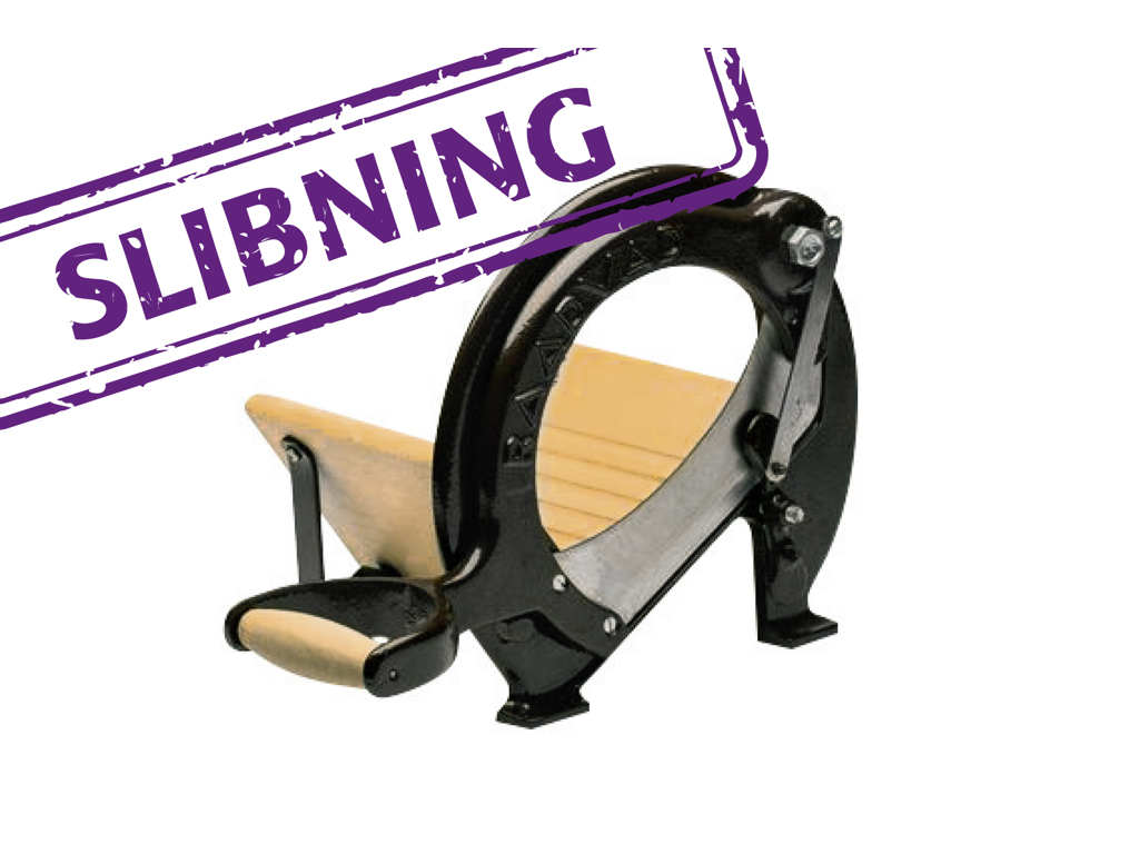 Bread machine knife sharpened