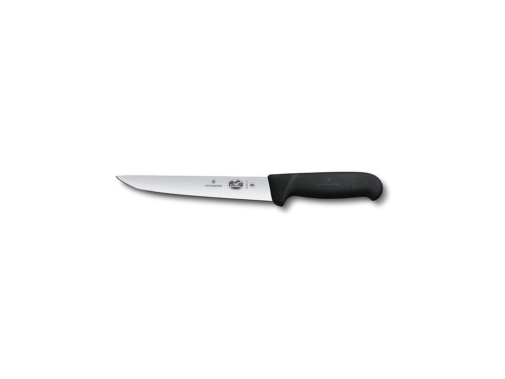 Deboner, 18 cm, Victorinox Fibrox, black, straight blade