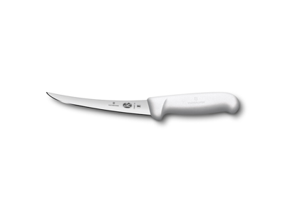 Deboner, 15 cm, Victorinox Fibrox, white, slim, with curve