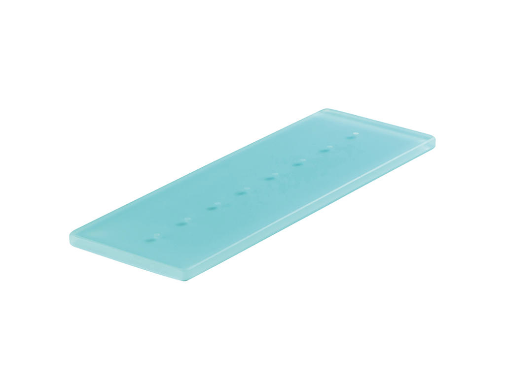 Tray 8 holes 30x10 cm Turquoise Mealplak