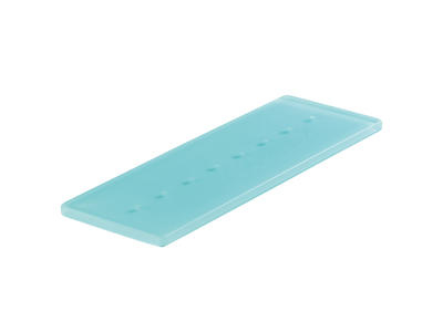 Tray 8 holes 30x10 cm Turquoise Mealplak