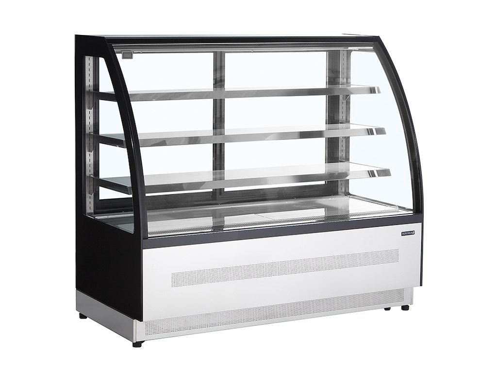 Refrigerated Display 277ltr 3 shelves Curved