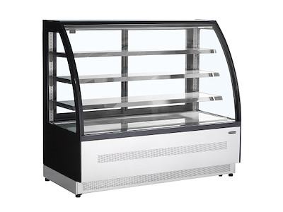 Refrigerated Display 277ltr 3 shelves Curved