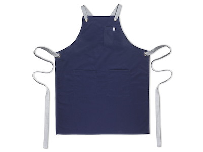 Apron Blue with Pockets 72x88 cm