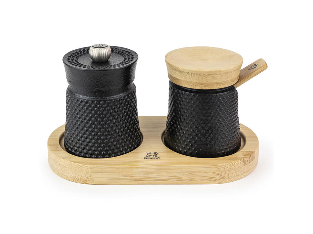 Salt and Pepper set w/tray Peugeot Bali