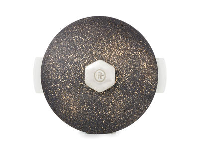 Lid for pot Ø28 cm Unglazed Black/Gold Revolution 2