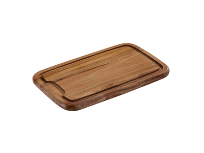 Wood cutting board 36x23 cm w/groove Acacia wood