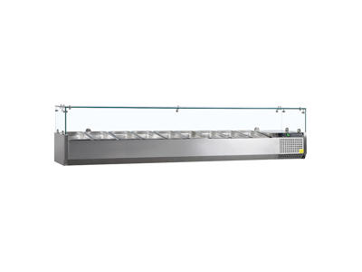Cooling attachment GN1/3 x9 RF glass top