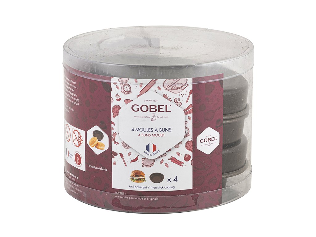 Bread mold 4 pcs Ø 12cm for burger buns