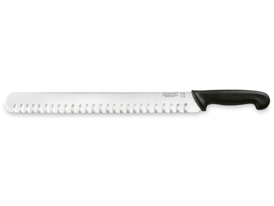 Shawarma knife, 36 cm, Granton, Black, with air blade