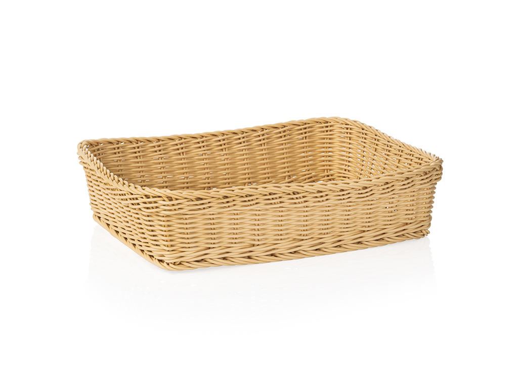 Bread Basket Light Beige 40x30x10 cm Weaver Pr