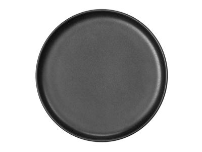 Plate - Stoneware - Black - Ø17.5xH2.5cm