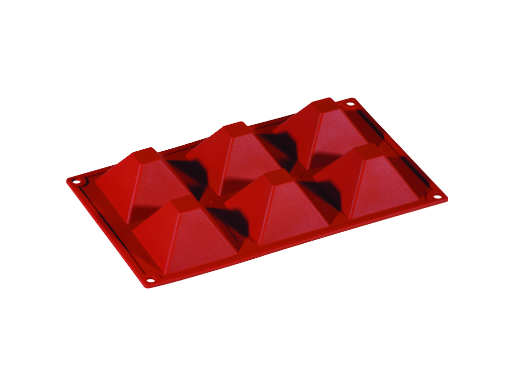 Baking Mold Silicone 1/3 GN, 6 pyramids