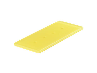 Tray 4 holes 24.5x10 cm Yellow Mealplak