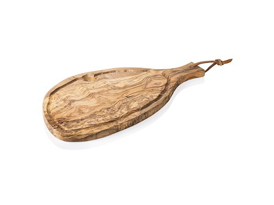 Cutting Board Olive Wood 50x23x2cm w/handle