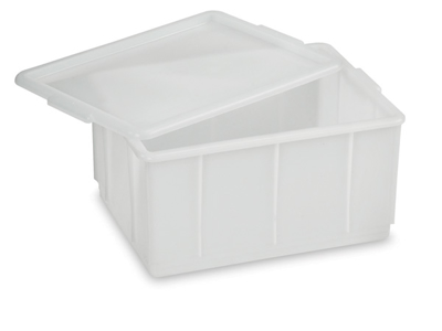 Stacking box white 23 ltr 43x32.5x21 cm without lid