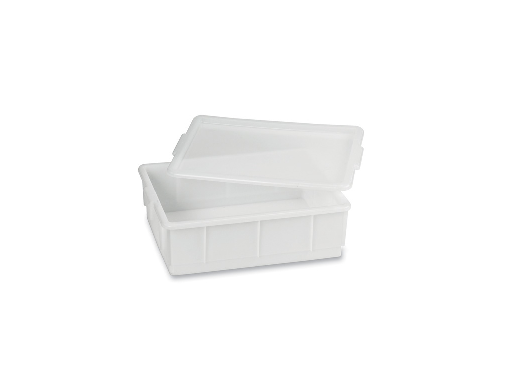 Stacking box white 13 ltr 43x32.5x13 cm - Without lid