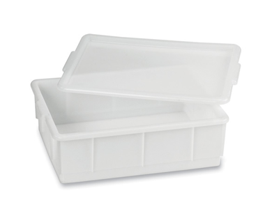 Stacking box white 13 ltr 43x32.5x13 cm - Without lid
