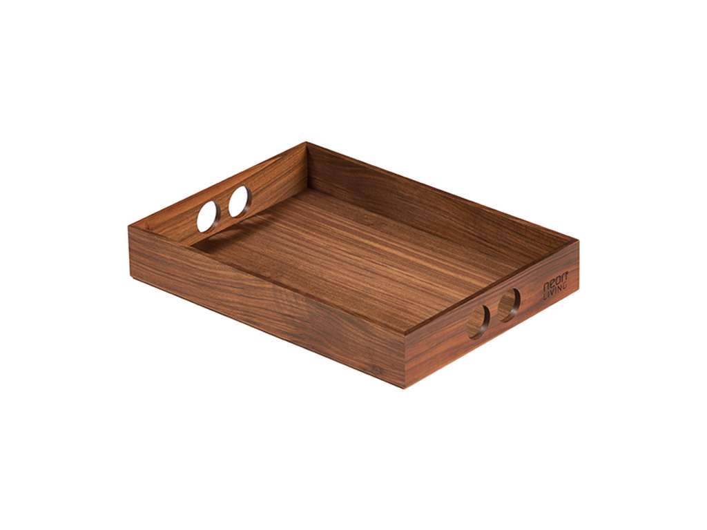 Neon Living Tray in walnut 31x23x5cm