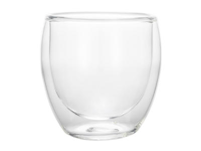 Glass 250ml Double-walled 2 pcs. Curved