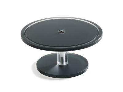 Cake stand on foot 30 cm Anthracite Mealplak