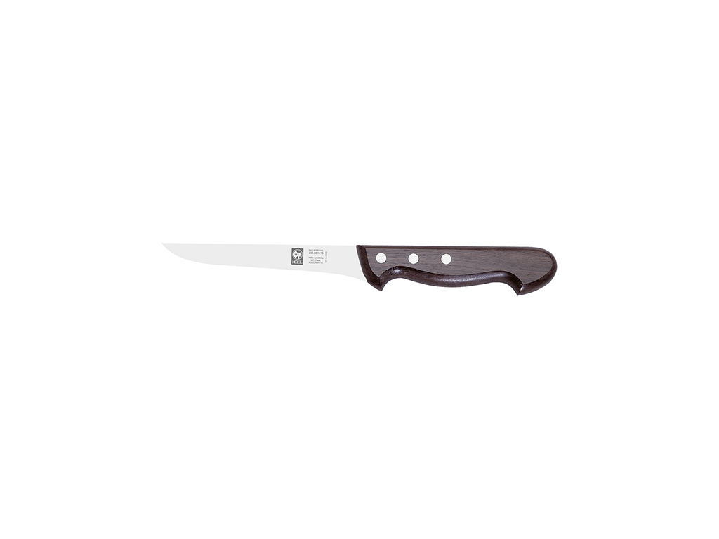 Deboning Knife - Stainless Steel - Rosewood - 15cm - Wavy Edge - Brown