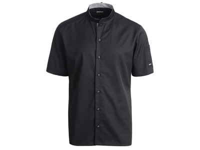 Chef shirt short sleeve black L