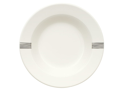 Black Lines Day Plate deep 230 mm