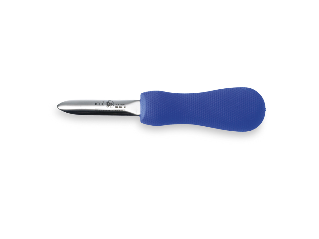 Oyster Knife - Stainless Steel - Blue - 70mm