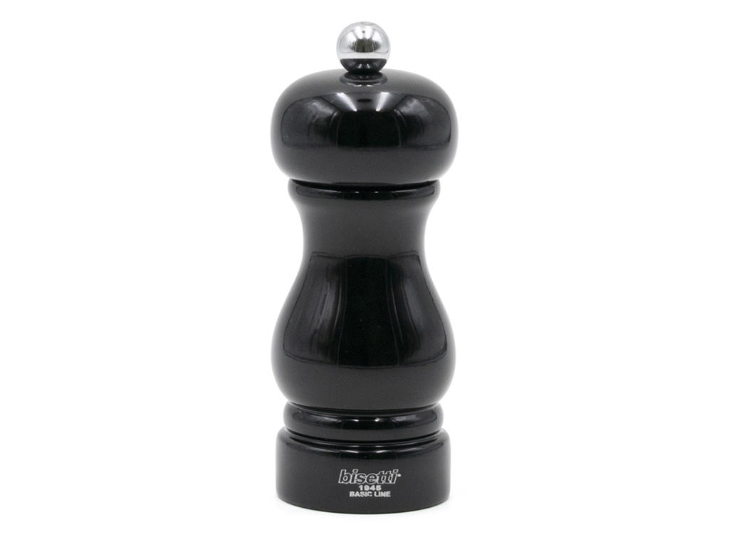 Pepper mill 13 cm Black lacquer Bisetti